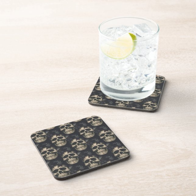 Dark Skulls  Beverage Coaster (Right Side)