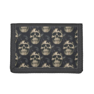 Dark Skulls Tri-fold Wallet