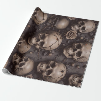 Dark Skulls Wrapping Paper