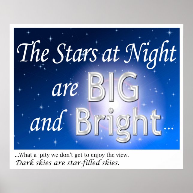 Dark Sky Advocacy - Starry Skies Poster (Front)
