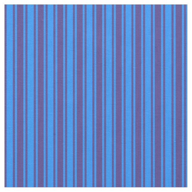 Dark Slate Blue and Blue Lined/Striped Pattern Fabric (Close Up)