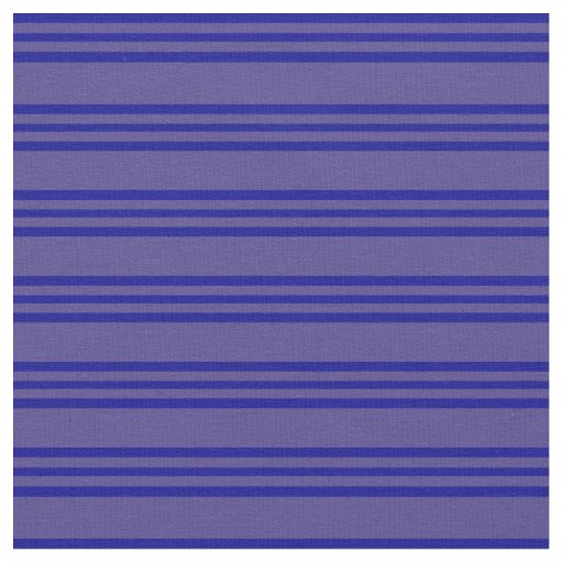 Dark Slate Blue and Dark Blue Stripes Fabric