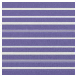 Dark Slate Blue and Light Cyan Colored Lines Fabric