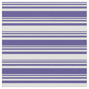 Dark Slate Blue and Light Yellow Colored Stripes Fabric