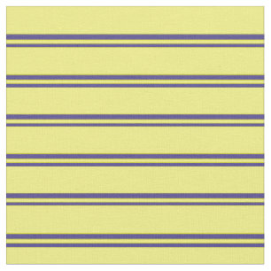 Dark Slate Blue and Yellow Colored Pattern Fabric