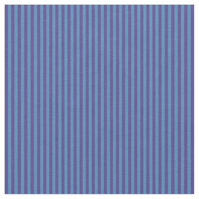 Dark Slate Blue & Blue Colored Stripes Fabric (Close Up)