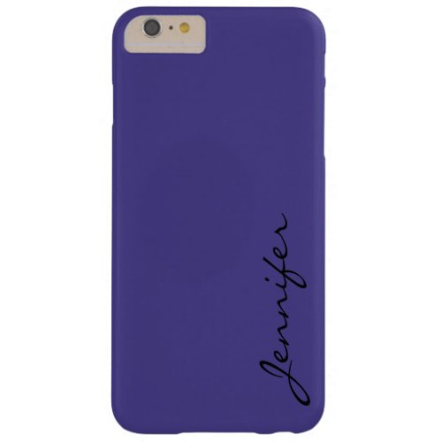Dark slate blue color background barely there iPhone 6 plus case