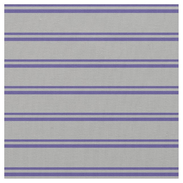 Dark Slate Blue & Dark Gray Striped/Lined Pattern Fabric (Close Up)