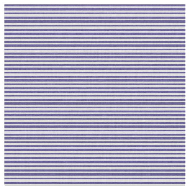 Dark Slate Blue & Light Cyan Stripes Pattern Fabric (Close Up)