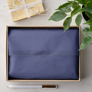 Dark Slate Blue Pop Of Color Tissue Paper