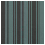 [ Thumbnail: Dark Slate Gray and Black Colored Lines Fabric ]
