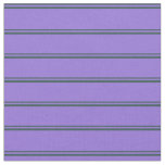 [ Thumbnail: Dark Slate Gray and Purple Colored Lines Fabric ]