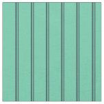 [ Thumbnail: Dark Slate Gray & Aquamarine Colored Lines Fabric ]