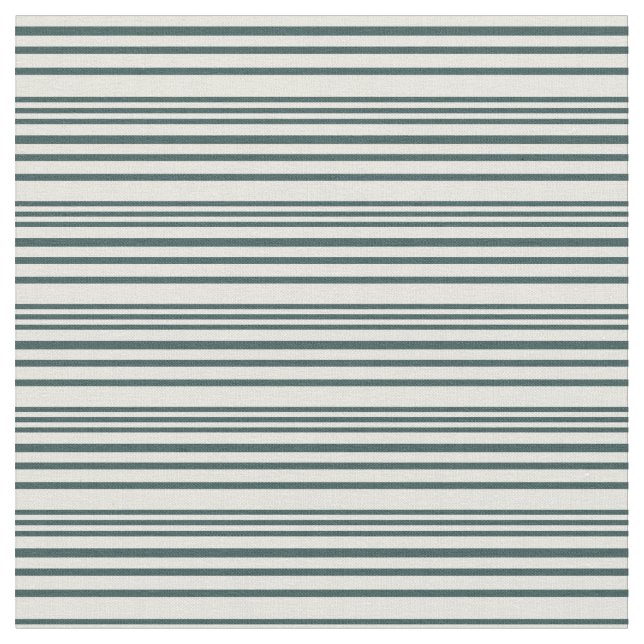 Dark Slate Gray & Beige Pattern Fabric (Close Up)