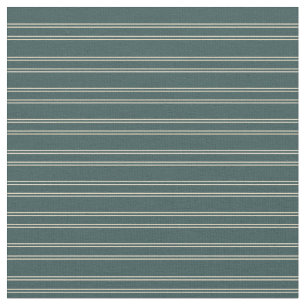 Dark Slate Gray & Beige Pattern of Stripes Fabric