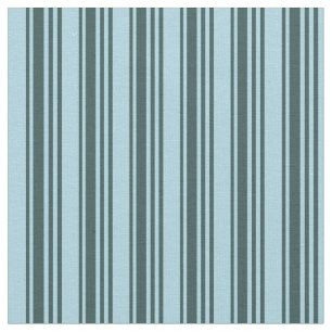 Dark Slate Gray & Light Blue Colored Stripes Fabric