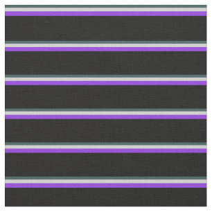 Dark Slate Gray, Light Gray, Purple, and Black Fabric