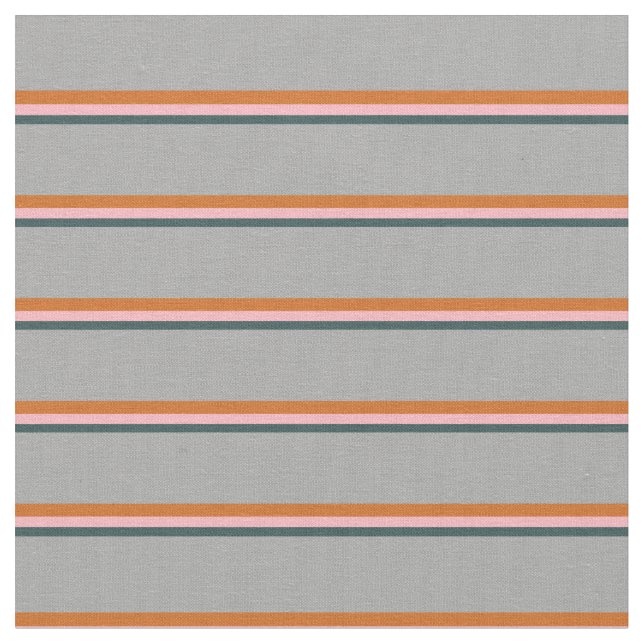 Dark Slate Gray, Light Pink, Chocolate & Dark Gray Fabric (Close Up)