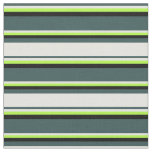 [ Thumbnail: Dark Slate Gray, Light Yellow, Light Green & Black Fabric ]