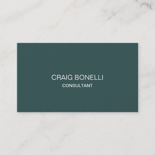 Dark Slate Gray Professional Business Card