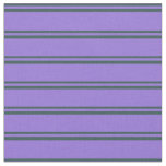 [ Thumbnail: Dark Slate Gray & Purple Colored Lines Fabric ]