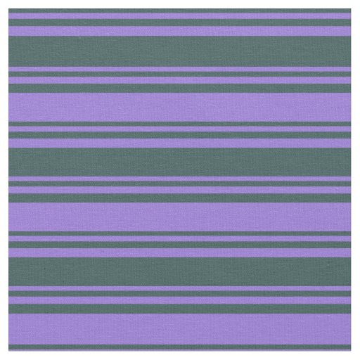 Dark Slate Gray & Purple Pattern of Stripes Fabric