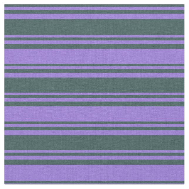 Dark Slate Gray & Purple Pattern of Stripes Fabric (Close Up)