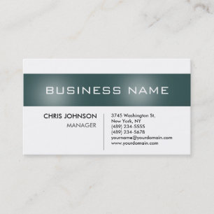 Dark Slate Gray Stripe White Charm Business Card