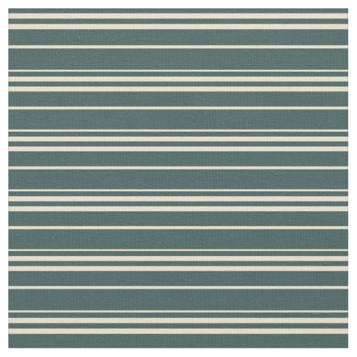 Dark Slate Gray & Tan Lined/Striped Pattern Fabric