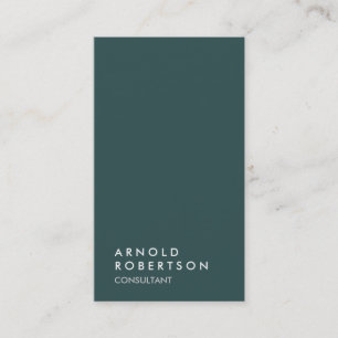 Dark Slate Gray Trendy Consultant Business Card