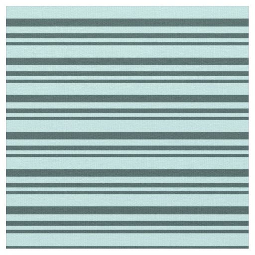 Dark Slate Gray & Turquoise Stripes/Lines Pattern Fabric
