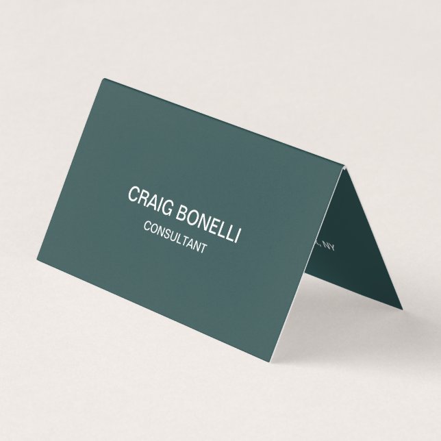 Dark Slate Gray Unique Amazing Business Card (Front)