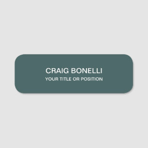 Dark Slate Gray Unique Amazing Business Card Name Tag