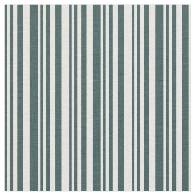 Dark Slate Gray & White Colored Pattern Fabric (Close Up)