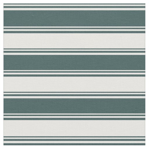 Dark Slate Gray & White Lined/Striped Pattern Fabric