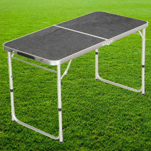 Dark Slate Stone Tailgate Beer Pong Table