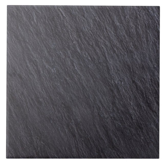 Dark Slate Stone Texture Ceramic Tile (Front)
