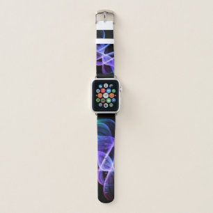 Dark Smokey swirl pattern Purple blue green Apple Watch Band