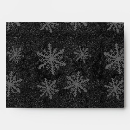 Dark Snowflake Pattern 1 - Envelope