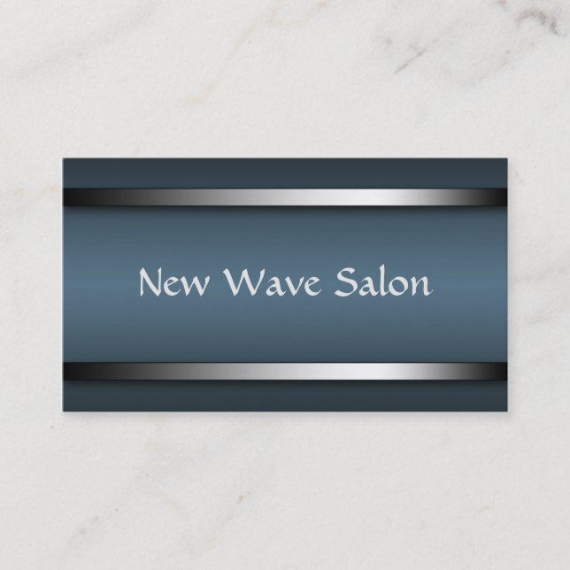 Dark Sophisticated Blue Appointment Cards (Front)