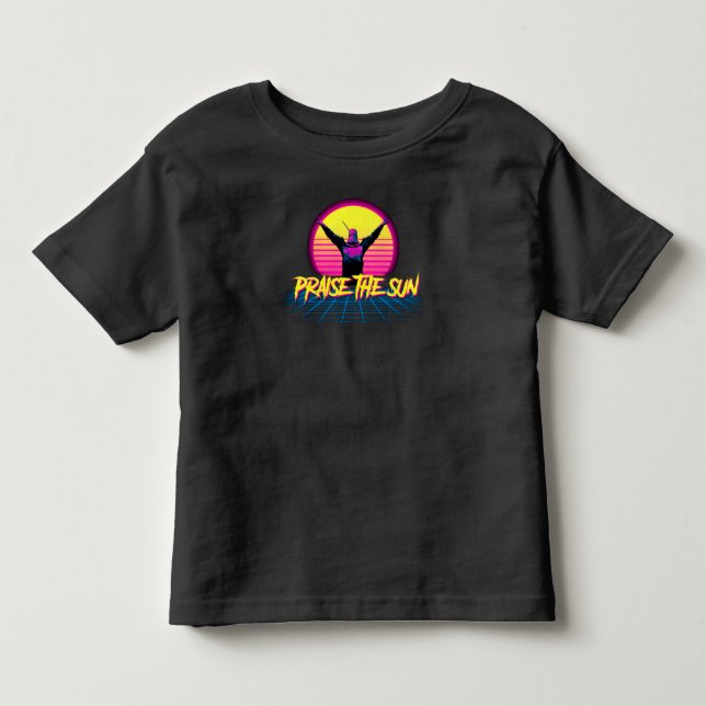 Dark Souls Praise The Sun for Mens Black Toddler T-shirt (Front)