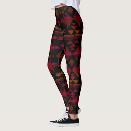 Dark Southwestern Sky Beautiful Boho Leggings