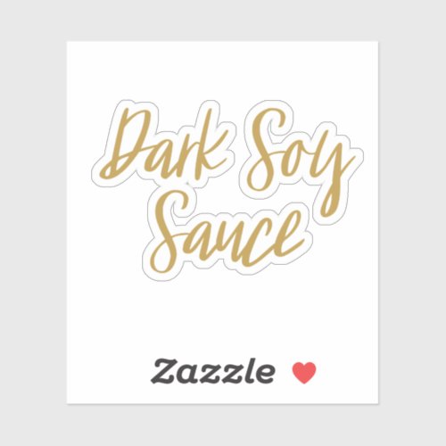 Dark Soy Sauce Storage Sticker