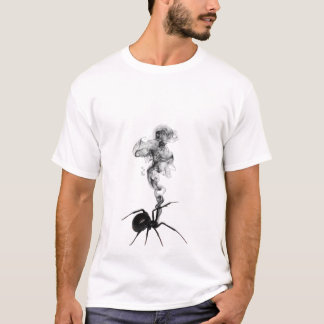 Dark Spider Smoke Trail – Gothic Aesthetic Horror T-Shirt