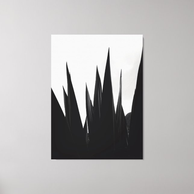 Dark Spikes Reaching for Light Nature Photography Canvas Print (Front)