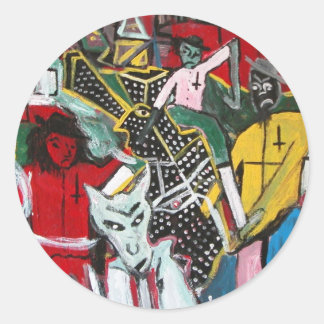 DARK SPIRIT CLASSIC ROUND STICKER