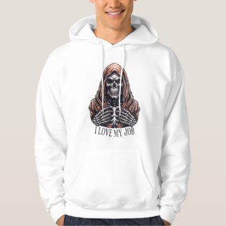 Dark Spooky Christmas Spirit Skull Hoodie