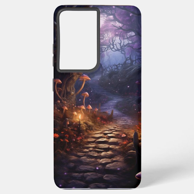 DARK SPOOKY GOTHIC HALLOWEEN PATH SAMSUNG GALAXY CASE (Back)