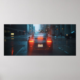 Dark Sport Car Poster