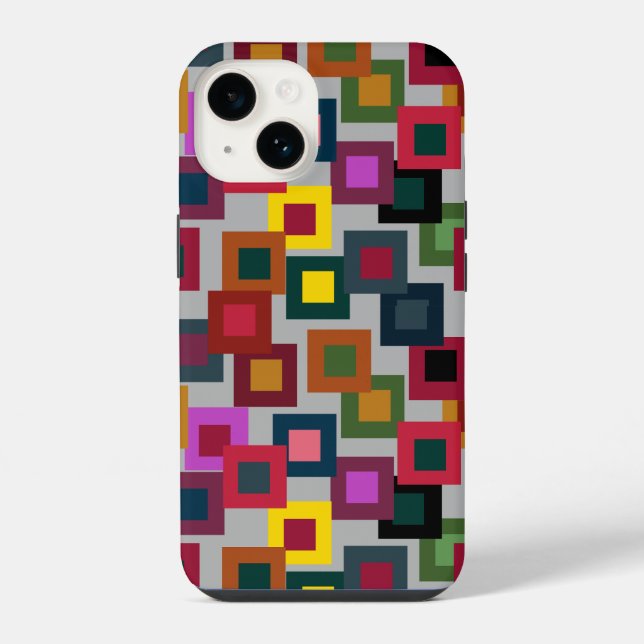 Dark Squares on Light  Iphone Case (Back)